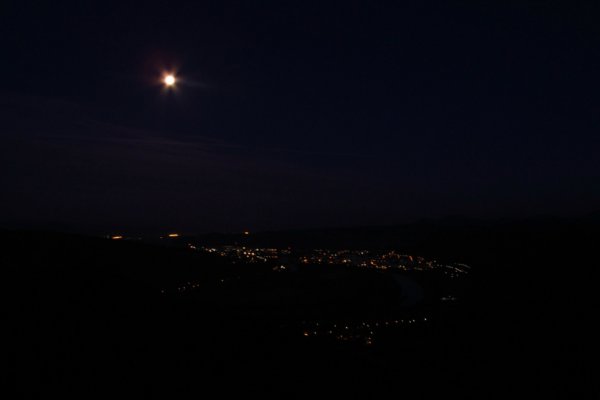 Nočný výhľad z Holíša