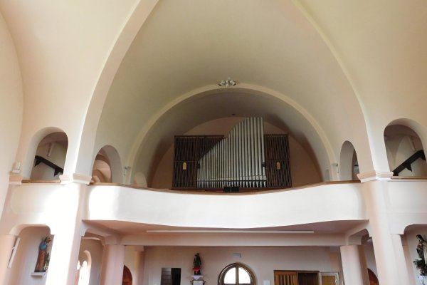 Časť organu v kostole v Ruskove