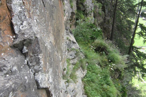 Fallbach Klettersteig, je tu aj zopár kramlí