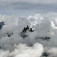 Aigulle du Midi zahalené v oblakoch