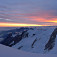 Ranný východ slnka cestou na Mont Blanc