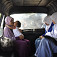 Prvá fotka v Indonézii, v minibuse ku sopke Merapi