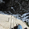 Traunsee Klettersteig, pohľad dolu ferratou (2013)