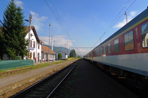 Vystúpenie z vlaku v Žarnovici