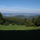 Pohľad z lúky na Trenčín a Dolnú Súču s vrchom Krasín