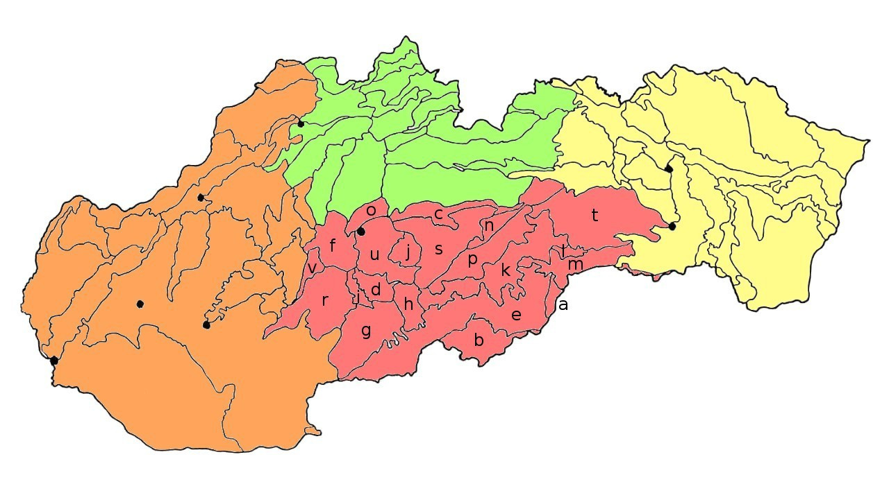 Južná skupina slovenských geomorfologických celkov
