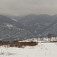 Pohľad na Pohronský Inovec v hmle
