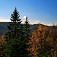 Pohľad z Horbáľovej na Veterný vrch a časť hrebeňa
