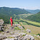 Cesta hrdinov SNP, Čierna hora – Jánošíkova bašta, pohľad na údolie Hornádu pri Kysaku