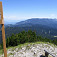 Pohľad od kríža na masív Feistritzer Spitze