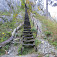 Dlhočizný rebrík na vstupe do Großes Höllental