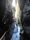 Liechtenstein Klamm, občas je roklina dosť úzka