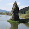 Čertova skala - Skamenený mních pri rieke Poprad
