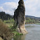 Čertova skala - Skamenený mních pri rieke Poprad z opačnej strany