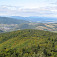 Výhľad z Koľveku-vľavo Volovské vrchy a Krompachy, vzadu Kráľova hoľa