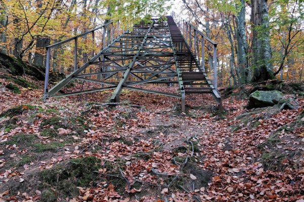 Opustený skokanský mostík