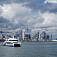 Auckland s prístavom z trajektu