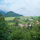 Výhľad na obec a kopec Hrádok