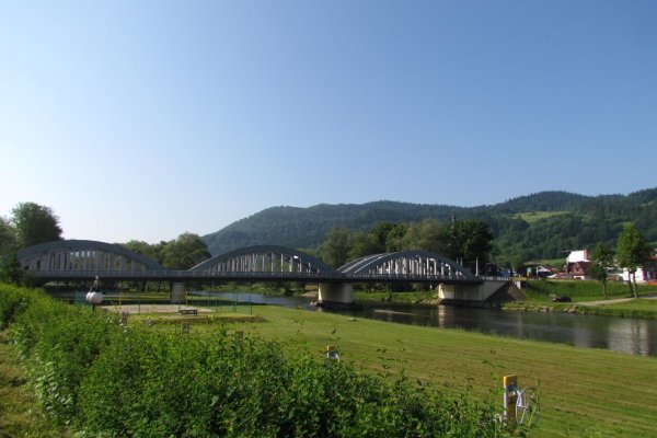 Most ponad Dunajec v Krościenku