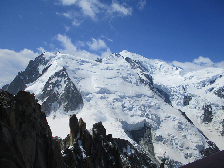 Pohľad na Mont Blanc z Aiguille du Midi