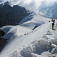 Zostup na ľadovec z Aiguille du Midi