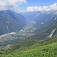 Chamonix z nádherného výhľadového kopca Mont Lachat