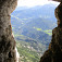Výhľad zo vstupu do jaskyne