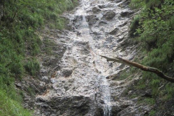 Vodopád na bočnom prítoku Rosittenbachu