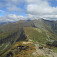 Pohľad z Volovca na východ, hraničný hrebeň Západných Tatier