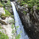 Obrovský vodopád v ústí Malej Studenej doliny