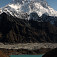 Jazero a osada Gokyo, ľadovec Ngozumba, Mt. Everest, Nuptse, Lhotse - pohľad zo sedla Renjo La