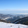Výhľad na Ostrý Grúň počas klesania z Rúbaného vrchu