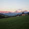 Ranný pohľad najvyššie kopce Totes Gebirge