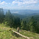 Pohľad smerom na Vysoké Tatry od Chaty Erika spod Kojšovskej hole