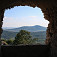 Pohľad z hradu na vrch Žibrica