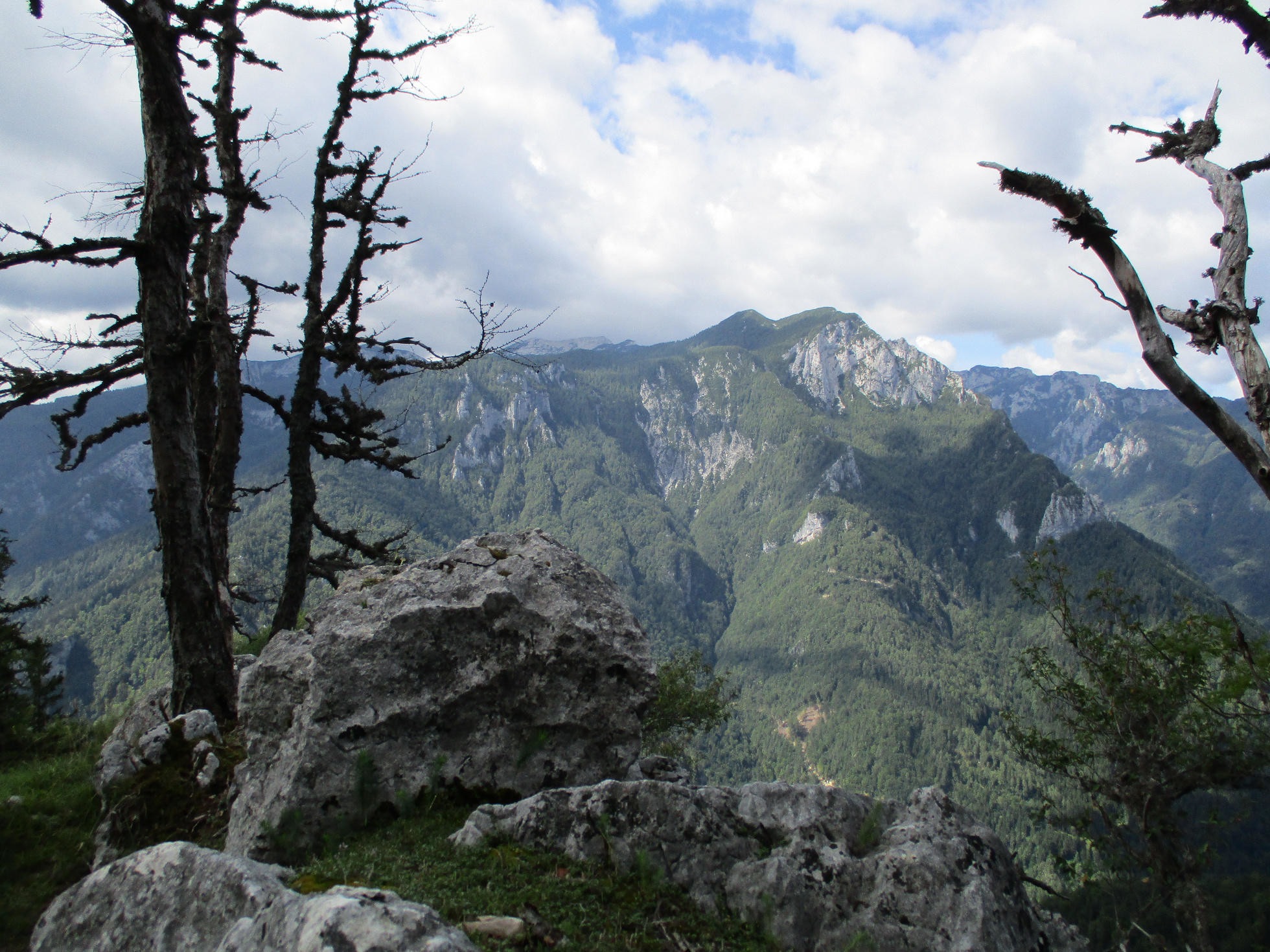 Pohľad na Kamnické Alpy zo svahov Raduhy