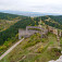 Pohľad na Čachtické Karpaty a chodník smerom na Veľký Plešivec
