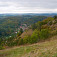Kopček oproti hradu - výhľady na riečku Jablonka a dedinku Višňové