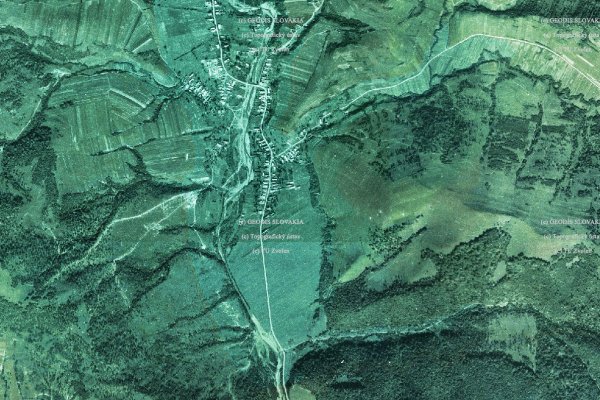 Obec Starina v roku 1950 na historickej leteckej snímke, zdroj: https://mapy.tuzvo.sk/HOFM/