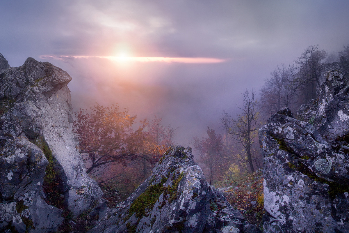 Karpatské oko - nezabudnuteľný moment pri východe slnka