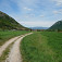 Kaňon Slanej pri Slavci: Plešivecká planina vľavo, Silická planina vpravo, v pozadí Volovské vrchy
