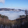 Novoveská Huta v hmle