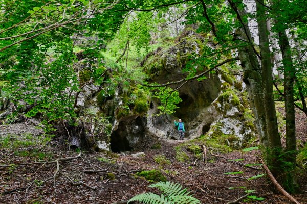 Jaskynka na začiatku rokliny