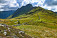 Cestou do sedla Henjabloch, v pozadí Staffkogel