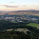 Výhľad z vyhliadkovej plošiny na Brezno, letná verzia