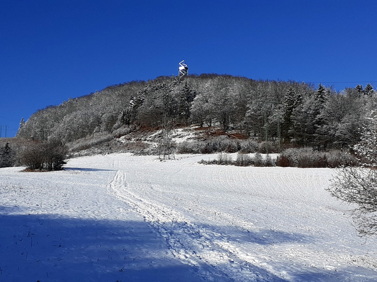 Zimná verzia z kratšej výstupovej trasy z doliny Lazná