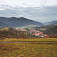 Pohľad na dolinu Hrona a obec Rudno nad Hronom
