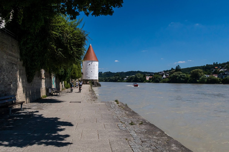 Na začiatku cesty, na nábreží v Pasove (Passau)