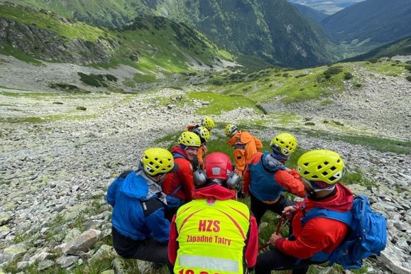 Náročný zásah Horskej záchrannej služby. Foto: archív HZS