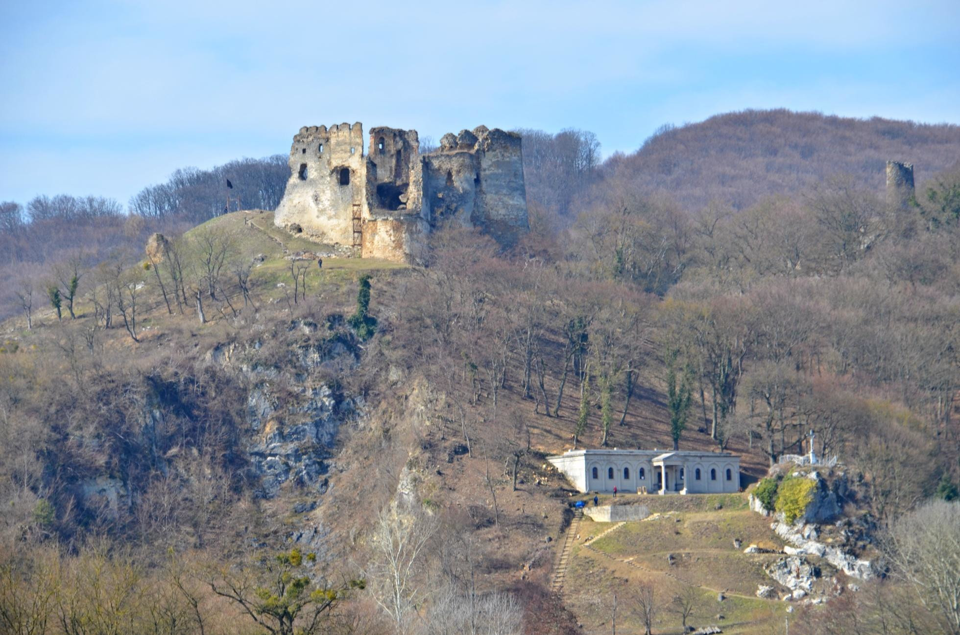 Spätný pohľad k hradu Čičva